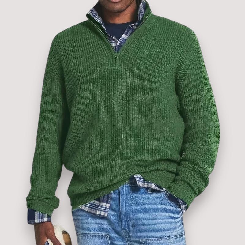 Sam | Men's Knitted Sweater with Zip