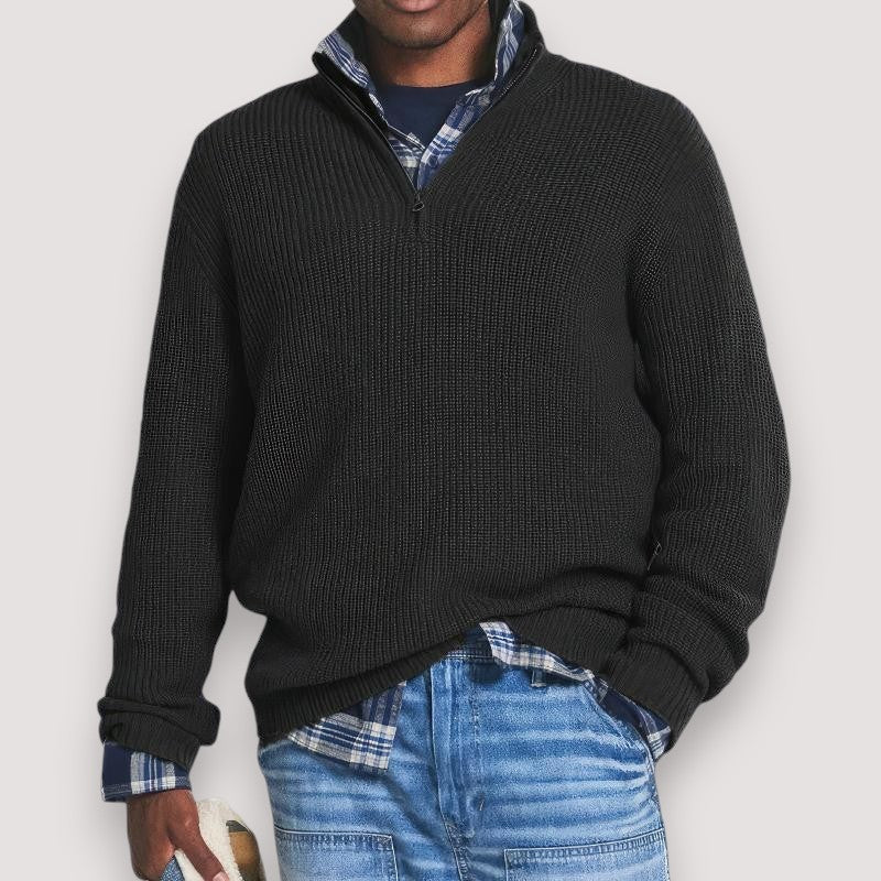 Sam | Men's Knitted Sweater with Zip