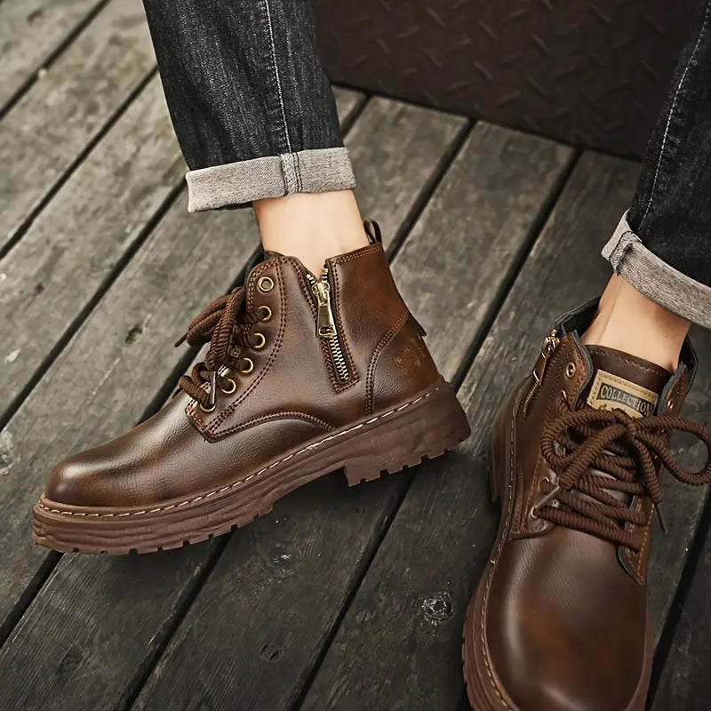 Douglas | Waterproof and Non-Slip Vintage Ankle Boots