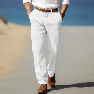 Armando | LUXURY MEN'S PREMIUM LINEN PANTS (WITH BELT LOOPS)