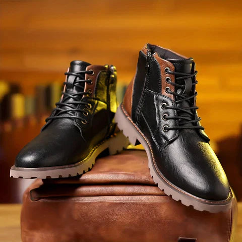 Yancy | Premium Lace-Up Ankle Boots