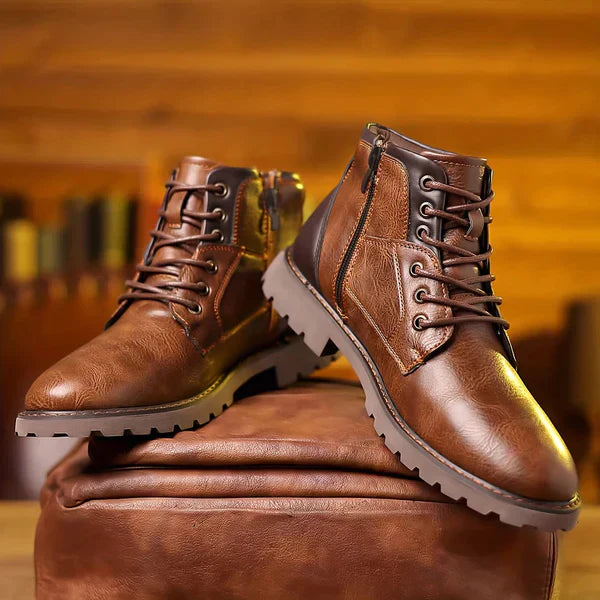 Yancy | Premium Lace-Up Ankle Boots