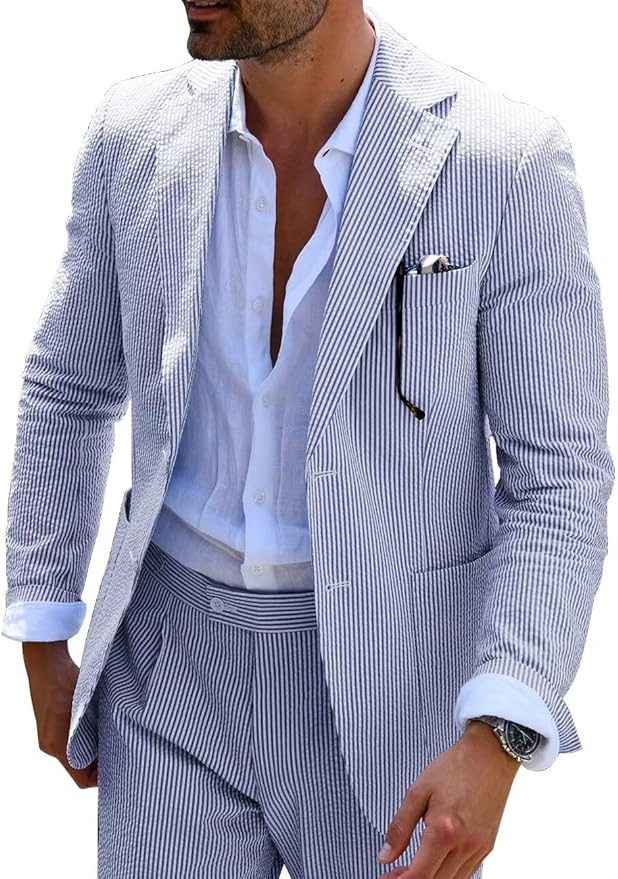 Rick | STRIPED SUMMER SUIT (PANTS + JACKET)