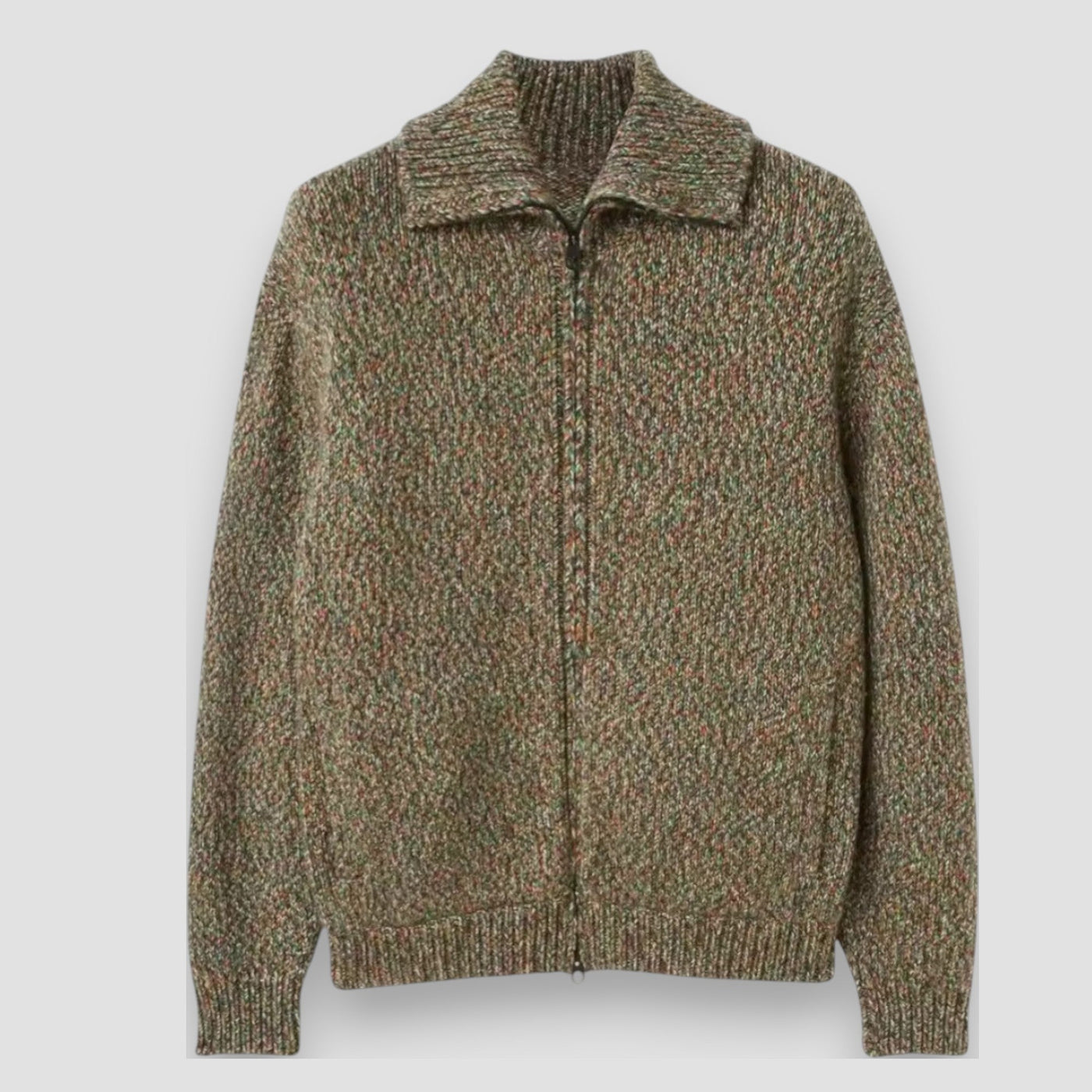 Anthony | Alpaca Wool Zip-Up Bomber Jacket