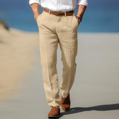 Armando | LUXURY MEN'S PREMIUM LINEN PANTS (WITH BELT LOOPS)